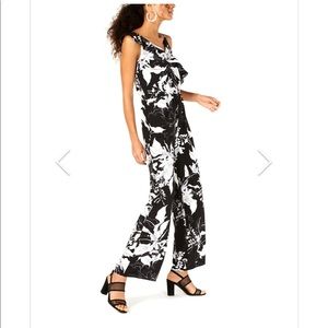 Bar lll Black Floral Jumpsuit